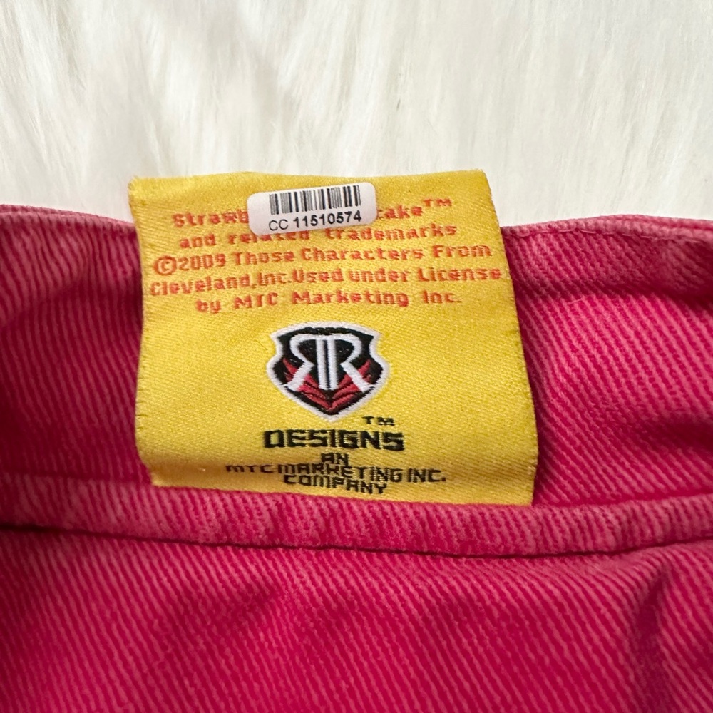 Vintage Strawberry Shortcake Girls Snap Front Lined Bomber Jacket - Picture 12 of 12